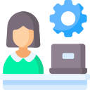 Admin Support Staff Icon